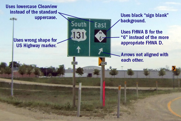 New US-131 & M-6 Sign