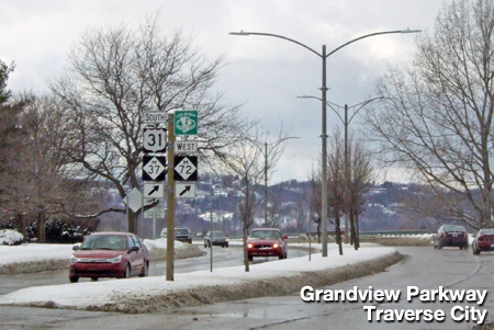 Grandview Parkway in downtown Traverse City
