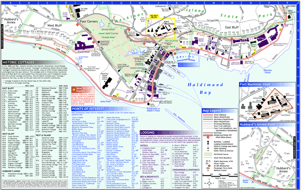 Mackinac Island Map Back