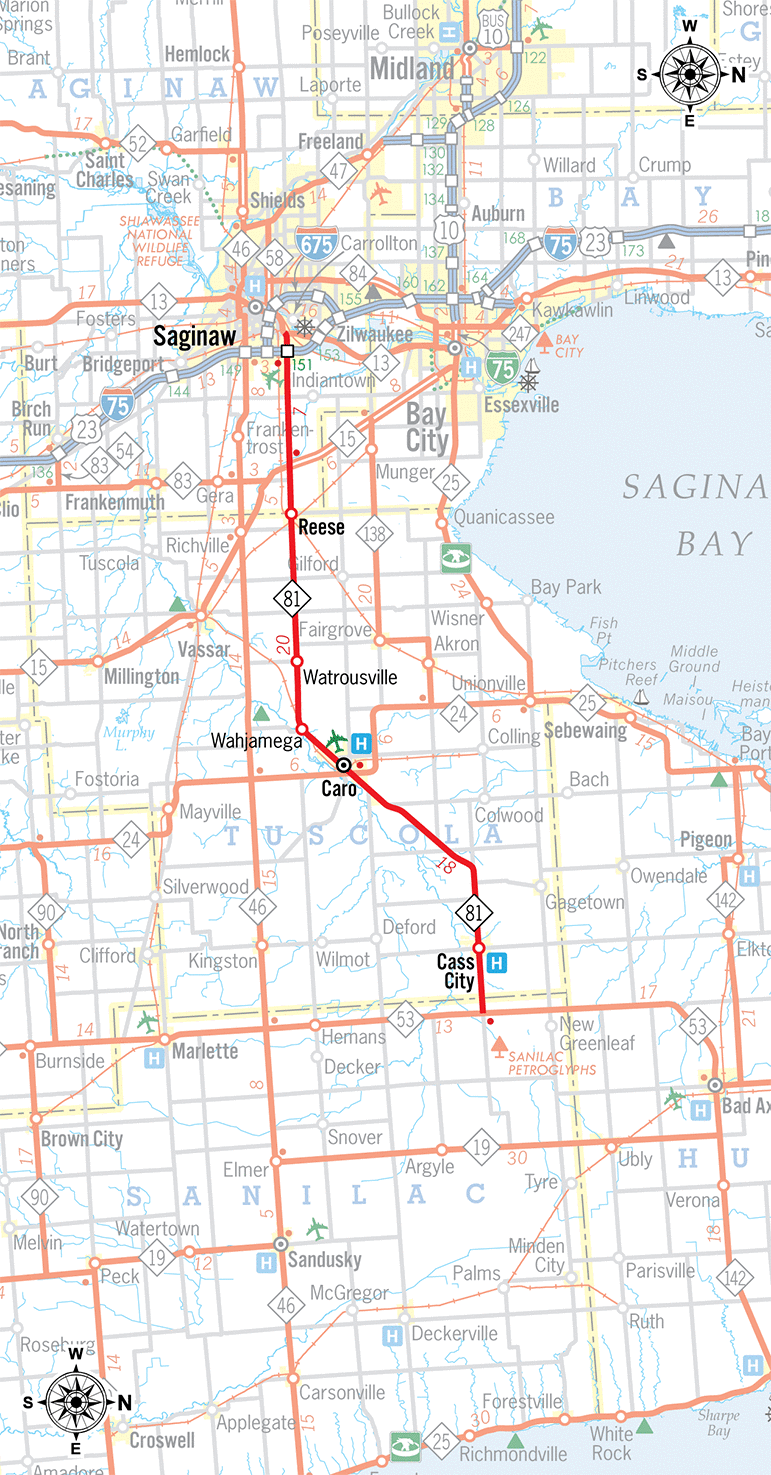 M-81 Route Map