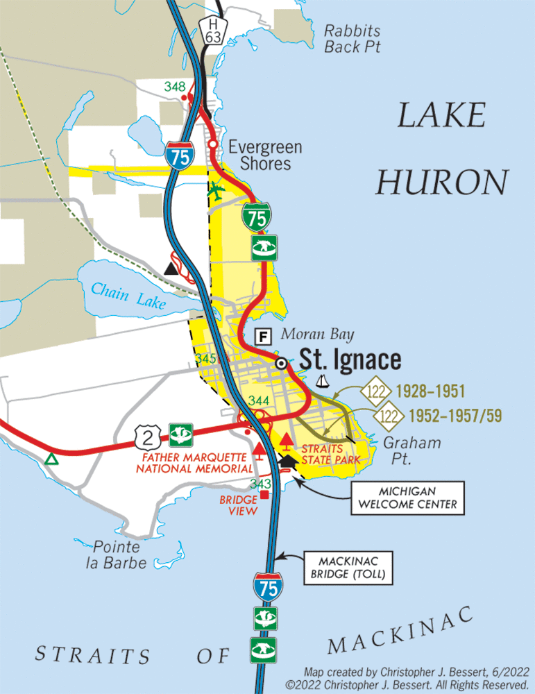 M-123 Route Map