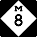 M-8 Route Marker