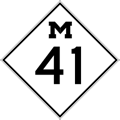Former M-41 Route Marker