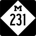 M-231 Route Marker