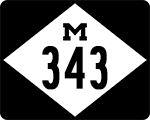 M-343 Route Marker