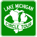 Lake Michigan Circle Tour Route Marker - Michigan