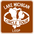Lake Michigan Circle Tour Loop Route Marker - Michigan