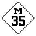 State Route Marker - Michigan (1930s-40s)