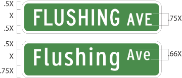 FHWA-Clearview Typeface Comparison