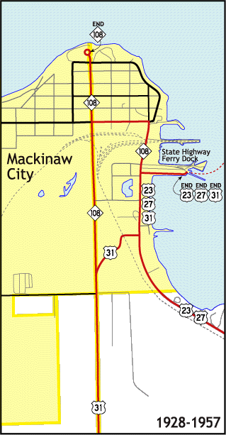 Map of M-108 Original Configuration