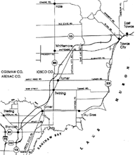 Map of Proposed US-23 Freeway