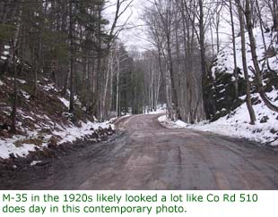 M-35 in the 1920s likely looked a lot like Co Rd 510 does today
