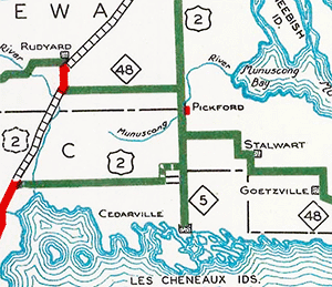 Map of M-5 in 1932