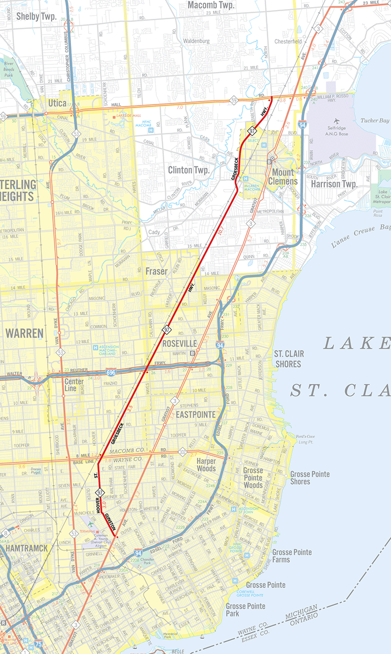 M-97 Route Map