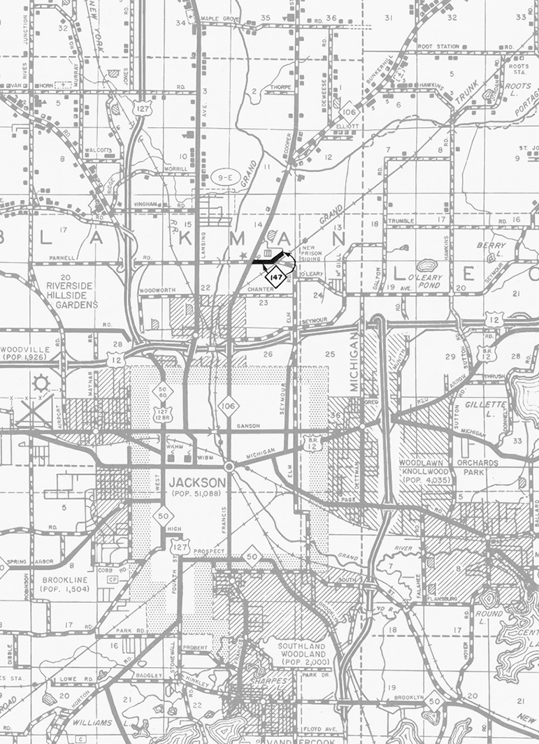 Former M-147 Route Map