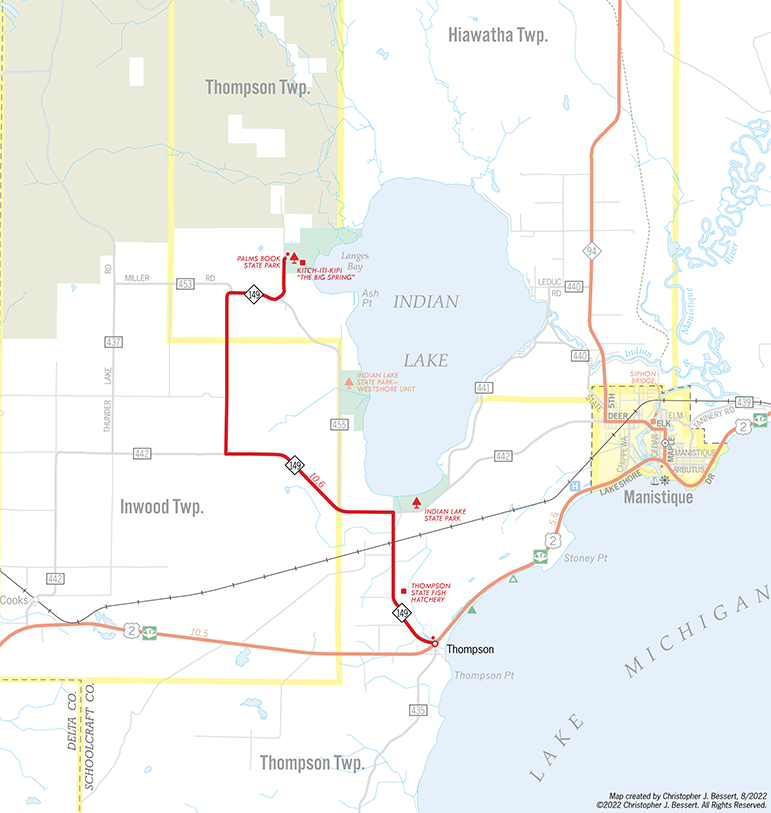 M-149 Route Map