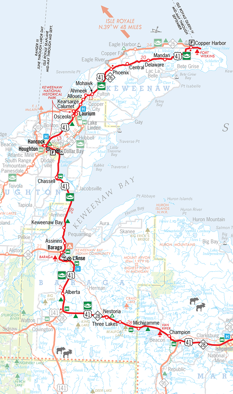 US-41 Route Map (North Portion)