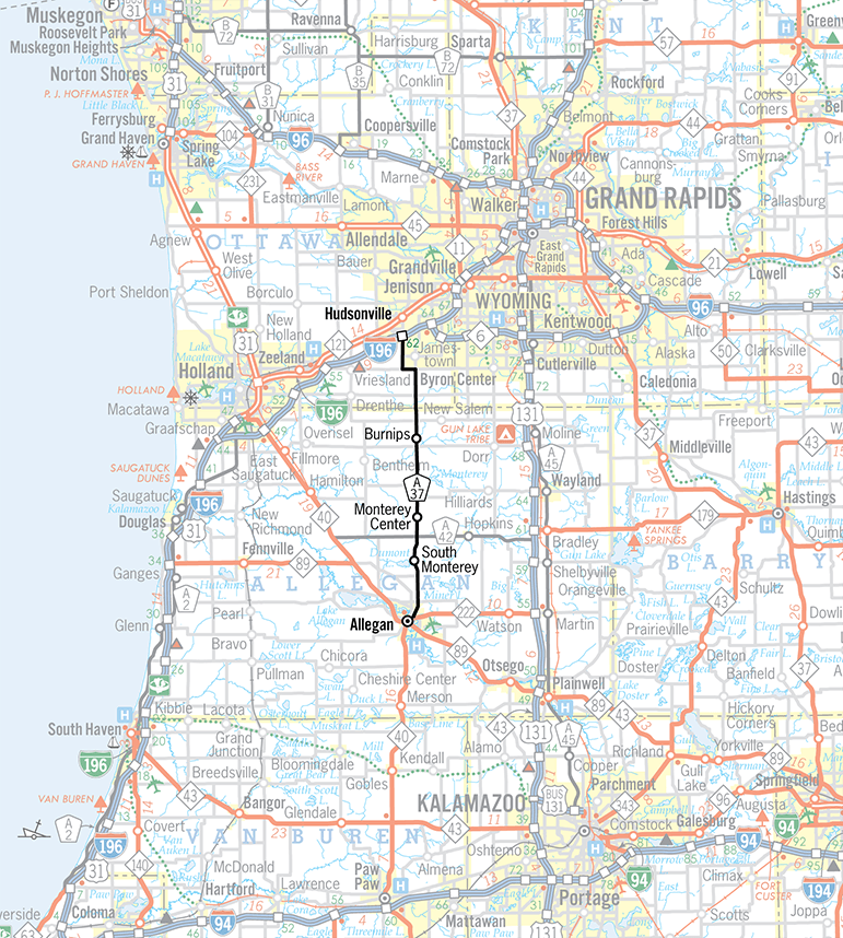 A-37 Route Map