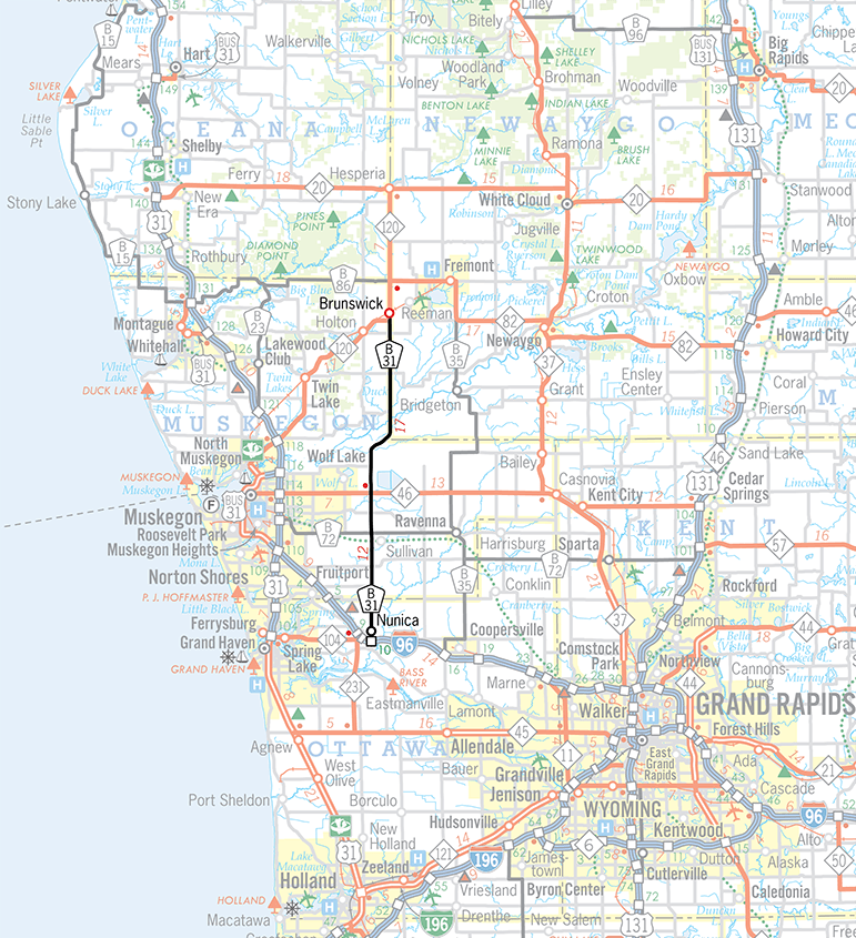 B-31 Route Map