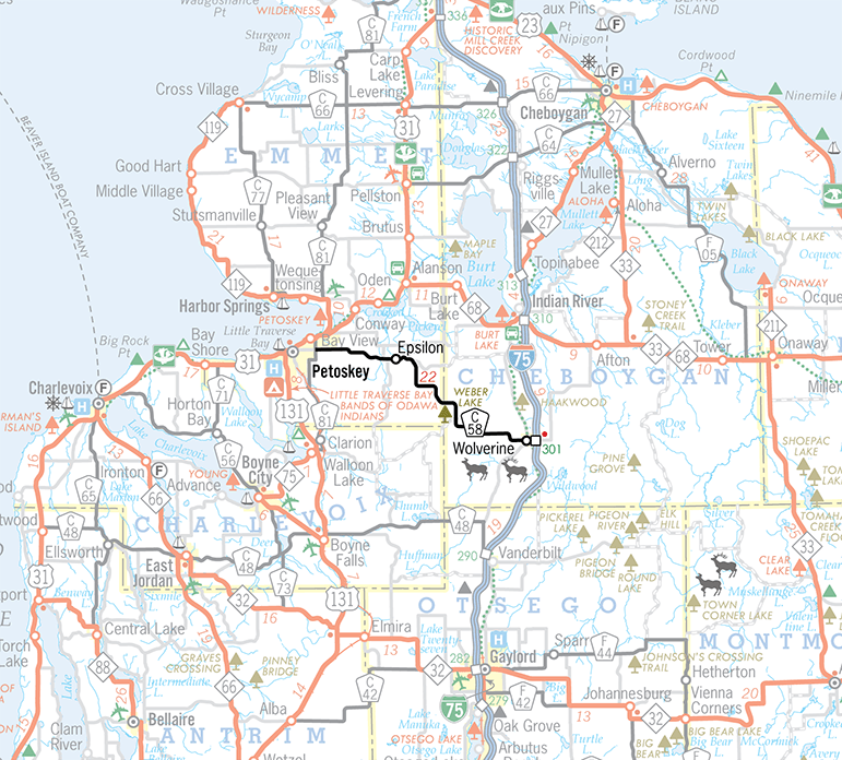 C-58 Route Map