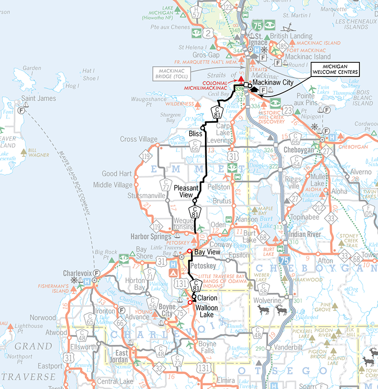 C-81 Route Map