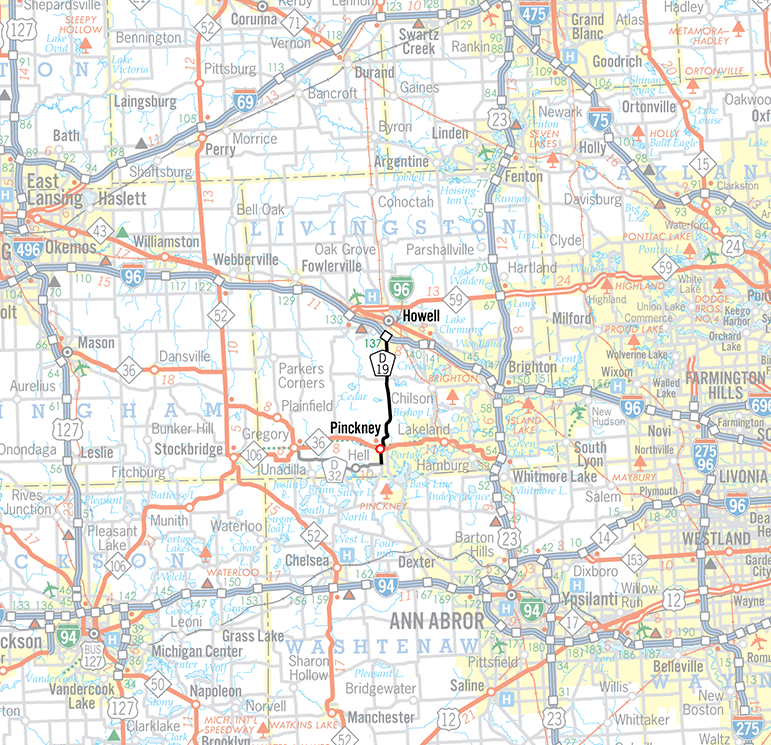 D-19 Route Map