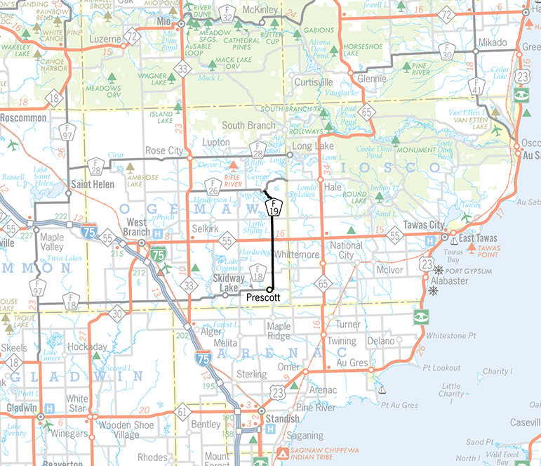 F-19 Route Map