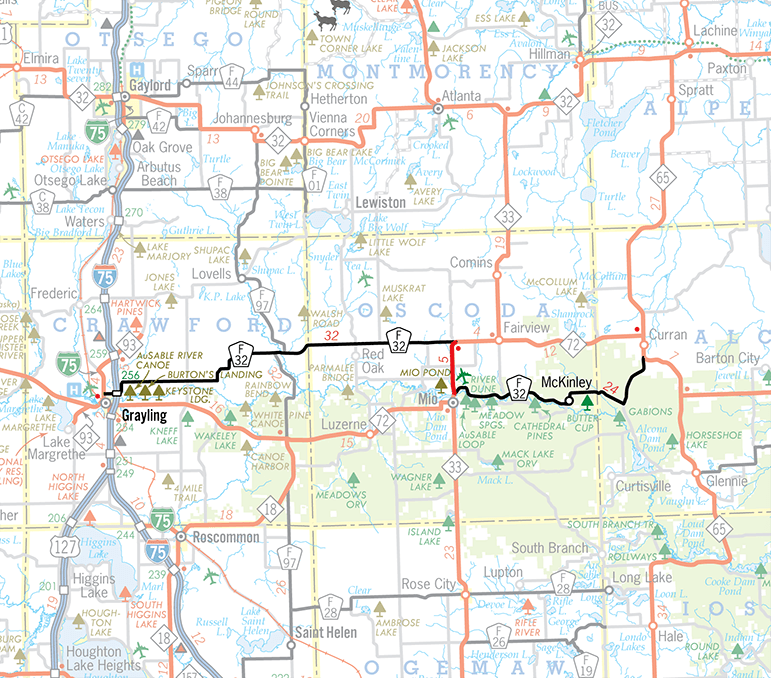 F-32 Route Map