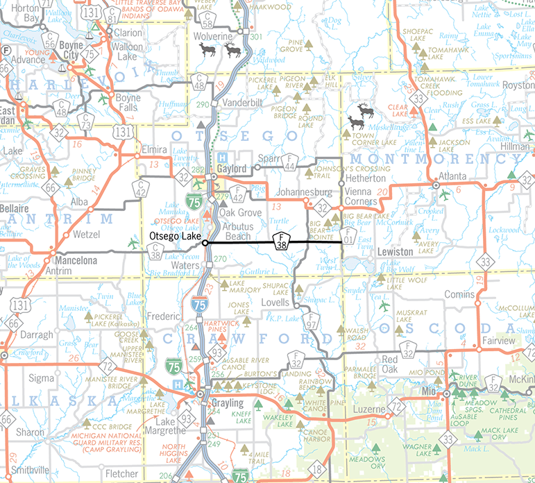 F-38 Route Map