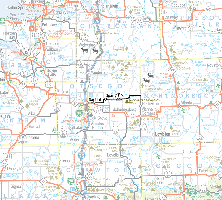 F-44 Route Map