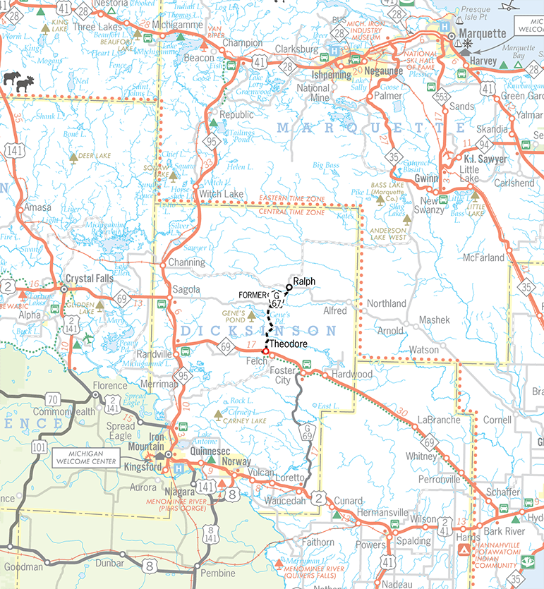 Former G-67 Route Map