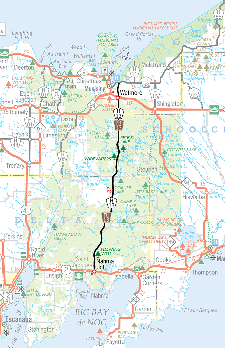 H-13 Route Map