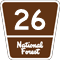 Federal Forest Highway 13 route marker