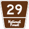 Federal Forest Highway 13 route marker