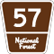 Federal Forest Highway 13 route marker