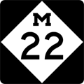 M-22 route marker