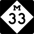 M-33 Route Marker