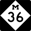 M-36 Route Marker