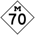 Former M-70 Route Marker
