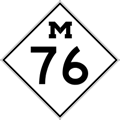 Former M-76 Route Marker