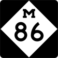 M-86 Route Marker