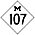 M-107 Route Marker