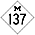 Former M-137 Route Marker