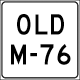 OLD M-76 route marker used in Ogemaw County.
