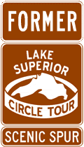Lake Superior Circle Tour Scenic Spur Marker