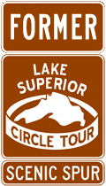 Lake Superior Circle Tour Scenic Spur route marker