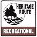 Recreational Heritage Route Marker - Michigan