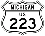 US Route Marker - Michigan (1940s-1970s)