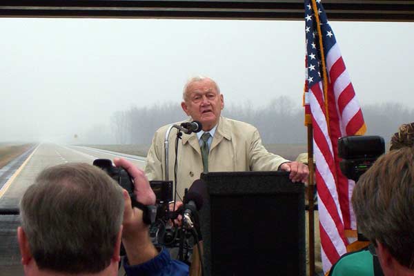 A former state representative from the Kent County area serving in Lansing from the early 1950s until 1982 followed Crawford and related some of the history behind the South Beltline. 