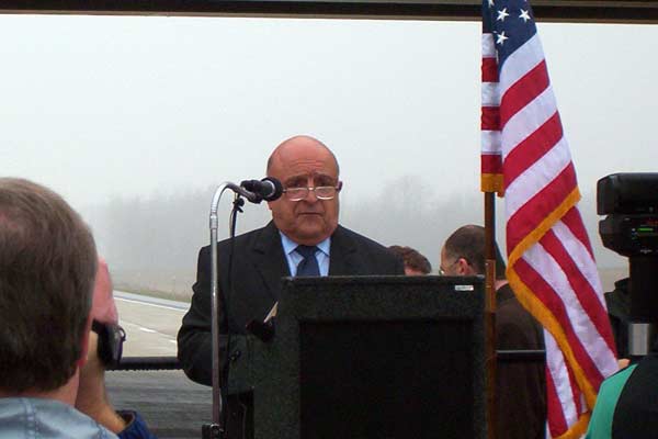 Michigan State Transportation Commission Chair Ted Wahby spoke for a few moments, again thanking many of those who made the South Beltline a reality.